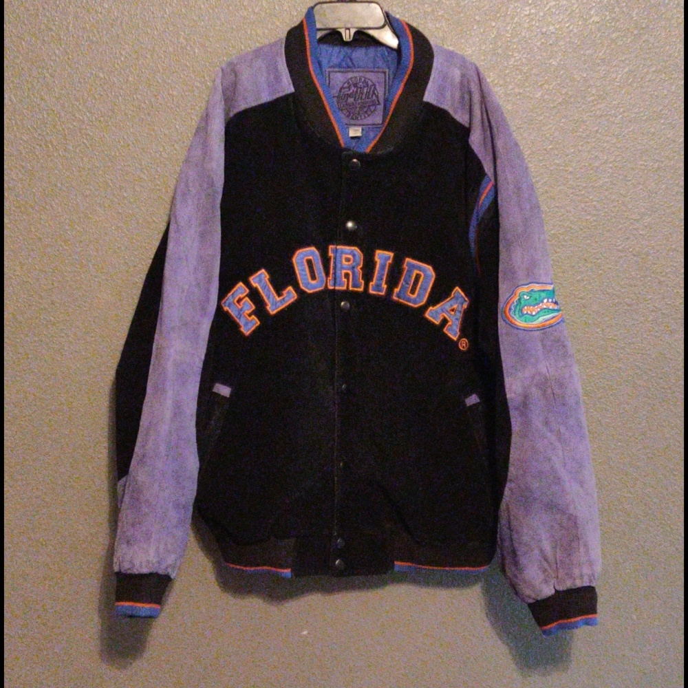 Vintage Gator varsity leather jacket